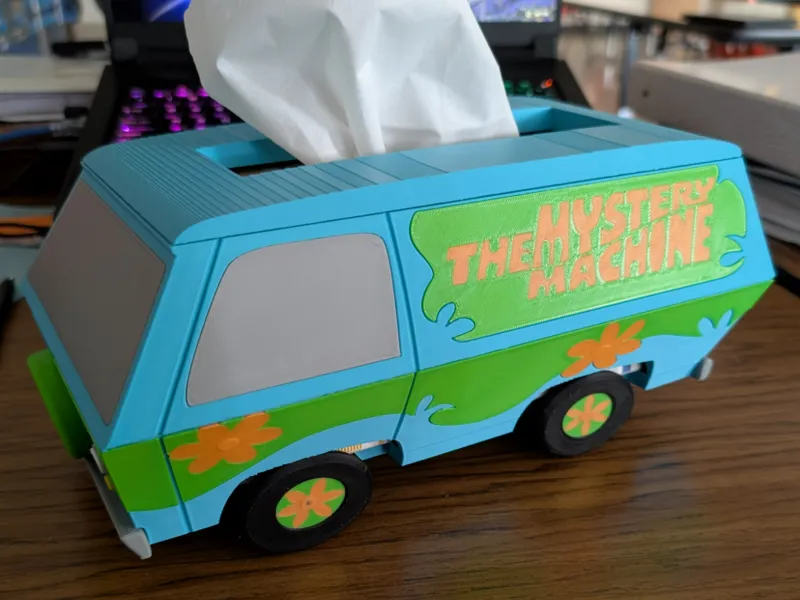 Caja de pañuelos Mystery Machine