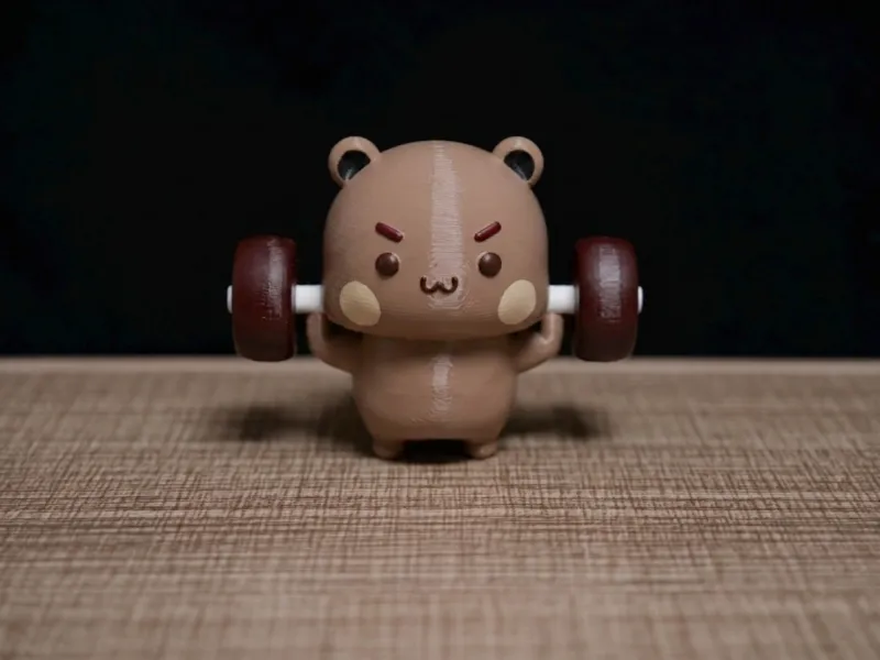 情侣熊系列-举杠铃布布（Couple Bear-fitness barbell bubu）