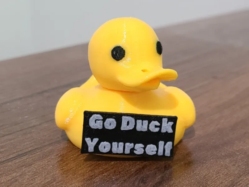 Canard à tête rotative et panneaux