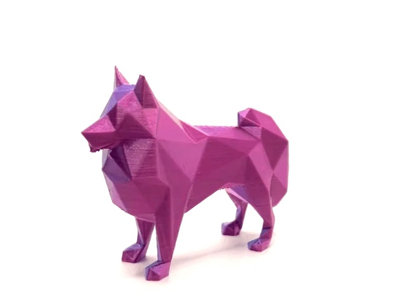 Low poly Collie Shepheard, dog