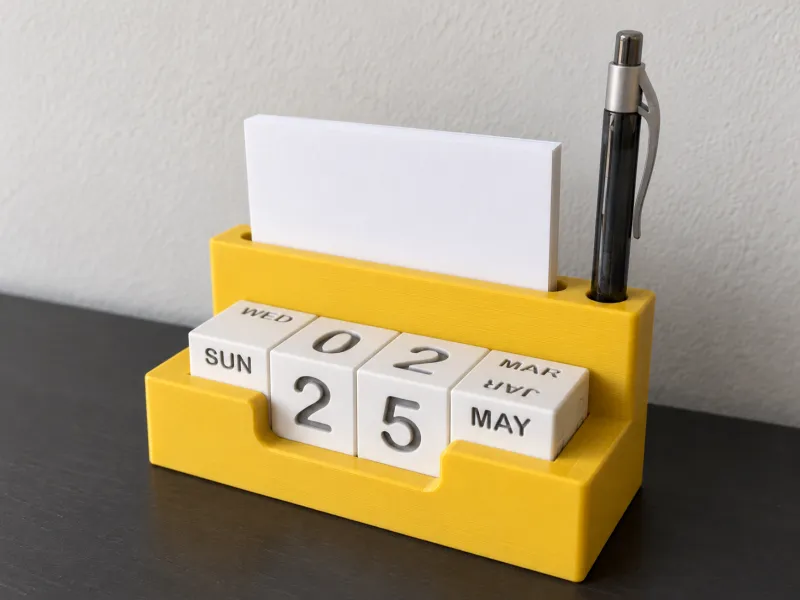 Perpetuele Bureau Blok Kalender, Bureau-organizer