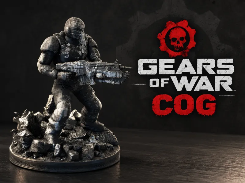 Gears of War COG-Soldaten-Statue