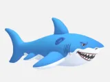 “Inflatable” Shark Floating Toy For Bath/Pool-0