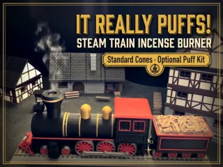 Retro Steam Train Incense Burner - Smokes and Puffs
