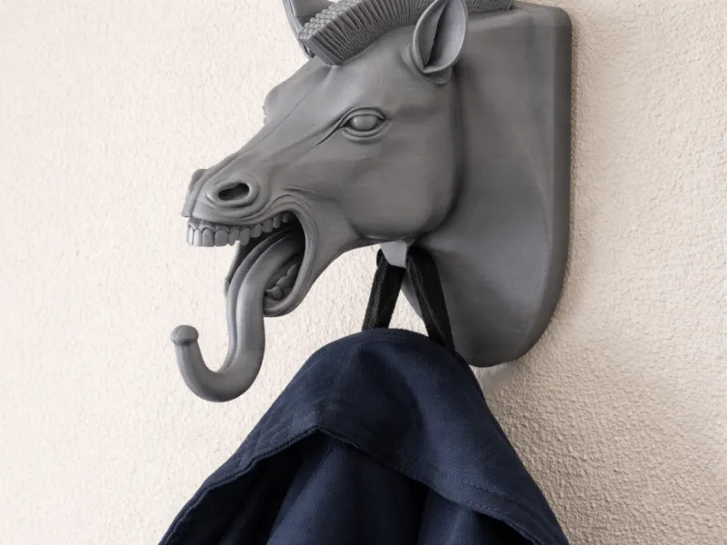 Zebra Head Wall Hanger Coat and Key Holder Hook