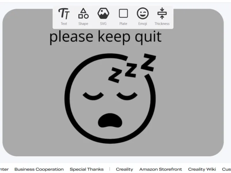 please keep quit sign