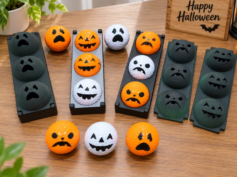 Pochoirs pour balles de golf d'Halloween