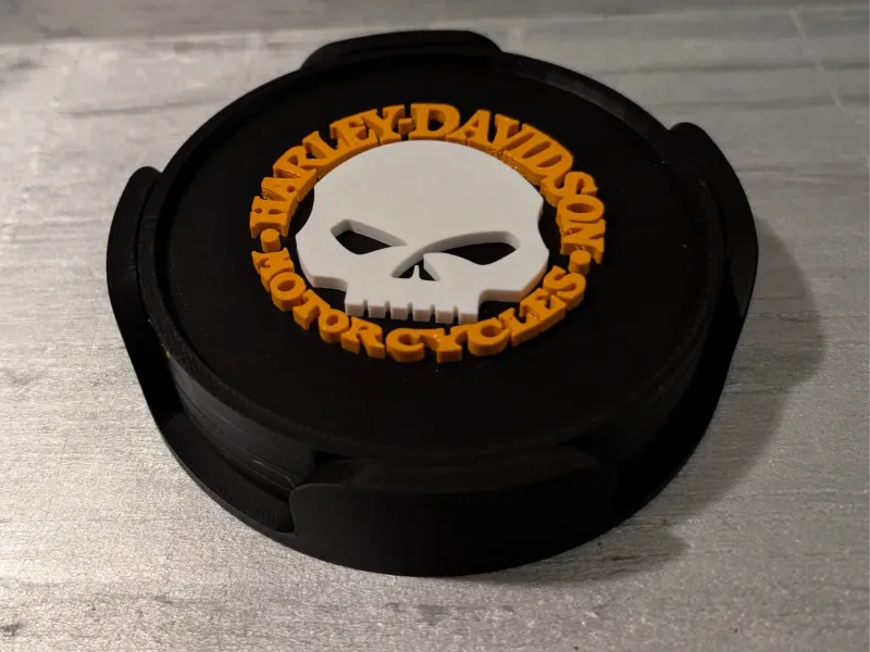 Harley Davidson Coasters - Set of 4