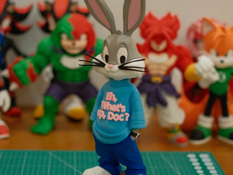 Bugs Bunny vibras urbanas Fan art (SIN AMS / MULTIPARTES / 3MF)