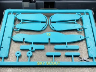 Sky Scout” biplane KitCard with pop-out wings