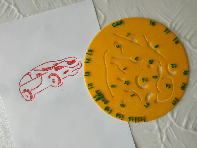 disco para dibujar coche