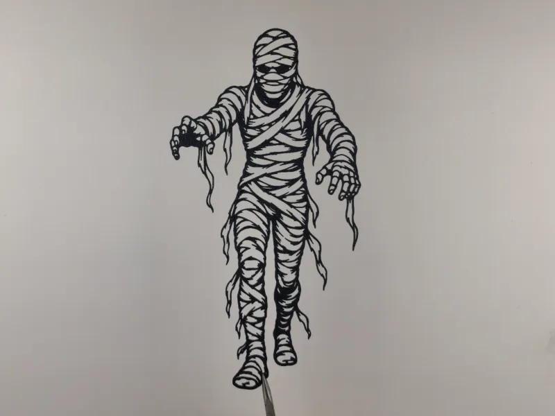Wandelnde Mumie Wandkunst
