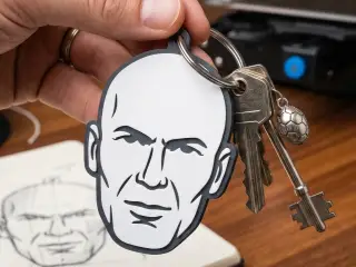 LLavero de Leyendas del Futbol - Zidane