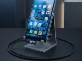 Phone stand for side charging cable-0