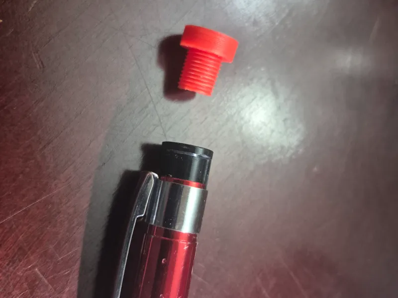 Woodworking/contrator large mechanical pen cap