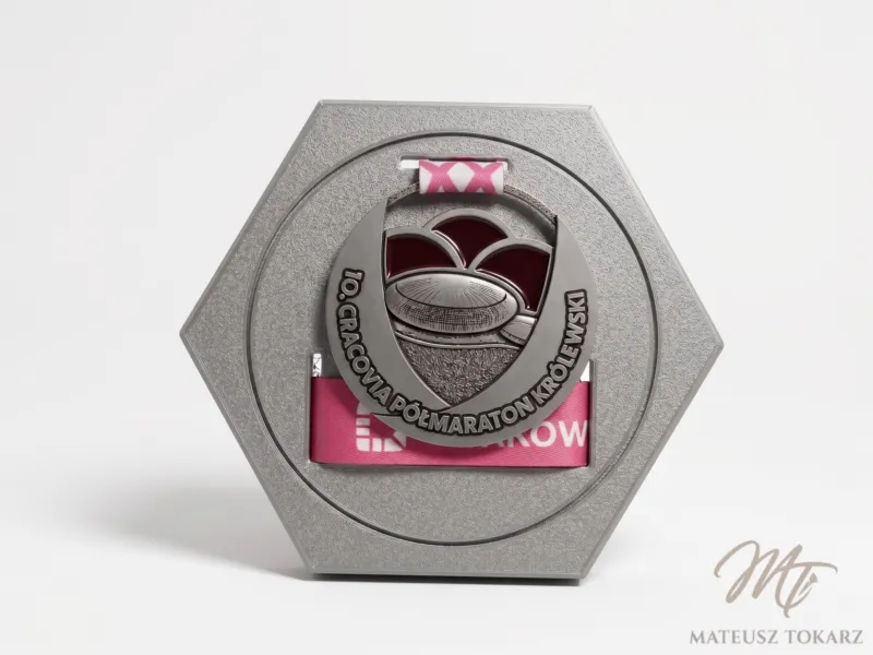 Hexagon Medal Display Frame | Ribbon Guide
