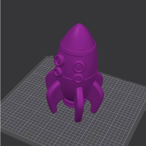 3D Printer Files | 3MF File | Rocket Ship | Creality Cloud