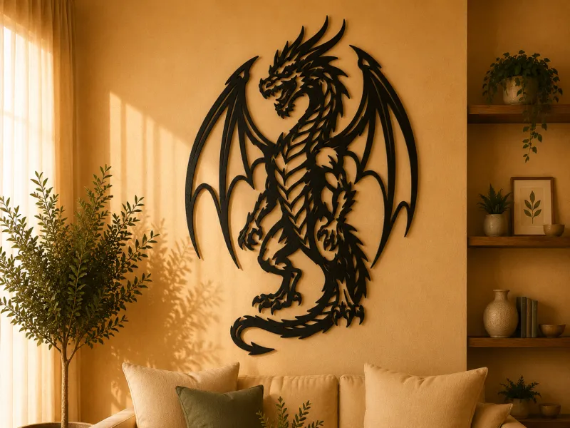 Fantasy Dragon 2D Wall Art