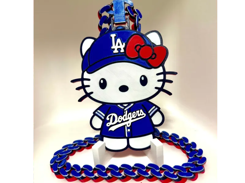 Dodgers hello0 kitty chain