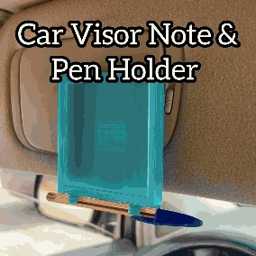 Car Visor Note & Pen Holder