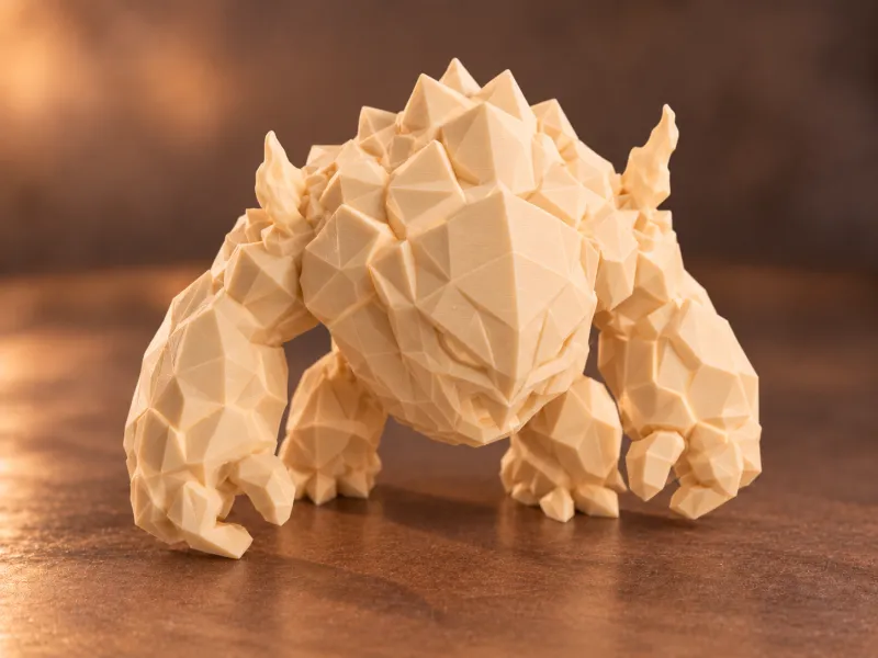 Golem de Obsidiana Miniatura de mesa de D&D