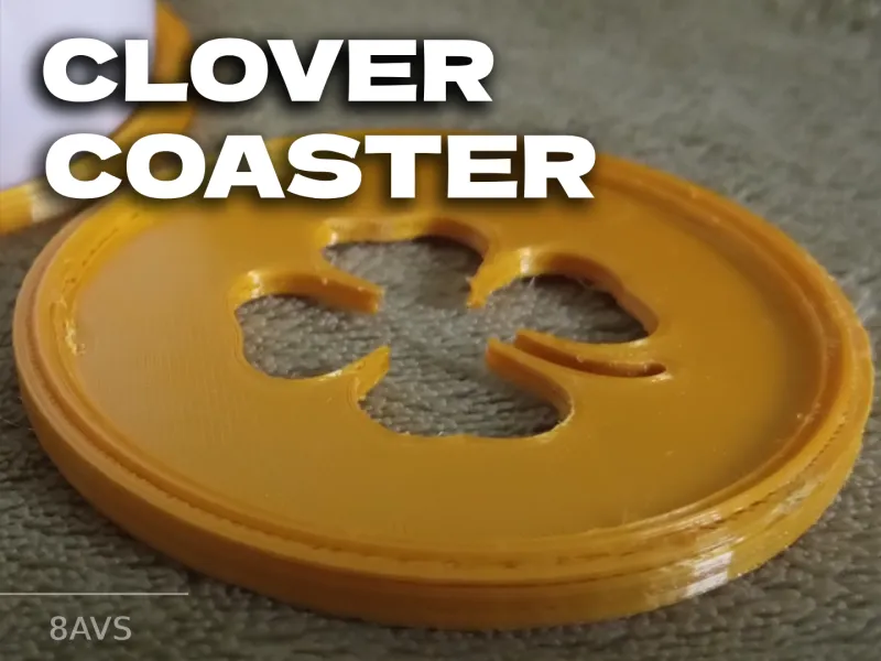 ☕Coaster 🍀 Four-Leaf Clover ☕