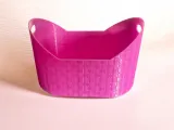 Woven Pattern Storage Basket with Handles-0