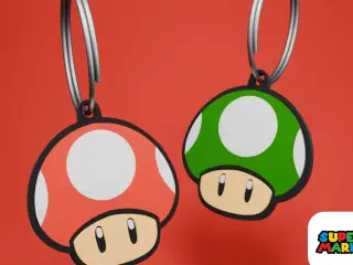 (1-up) Mushroom | Mario Keychain Series