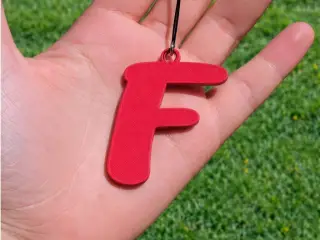 Initial F Keychain
