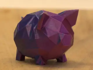 Low poly pig
