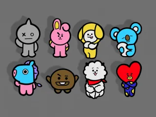 BT21 Character Vinyl Figures - Complete Collection