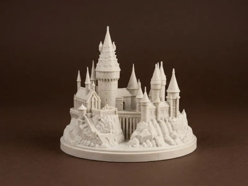 Fantasy Wizard School Castle Model