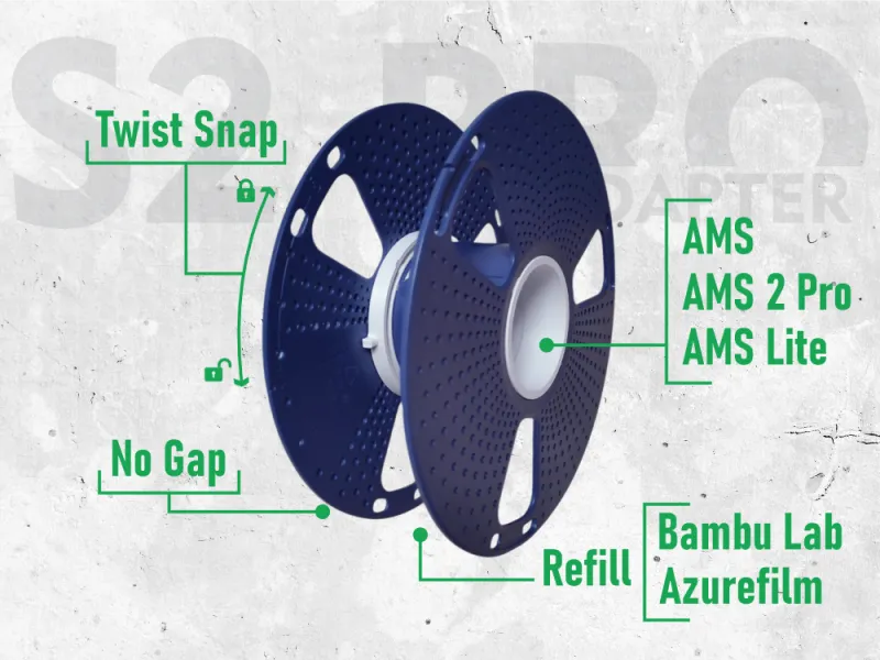 Sunlu Spool Adapter - Bambu Lab / Azurefilm refill