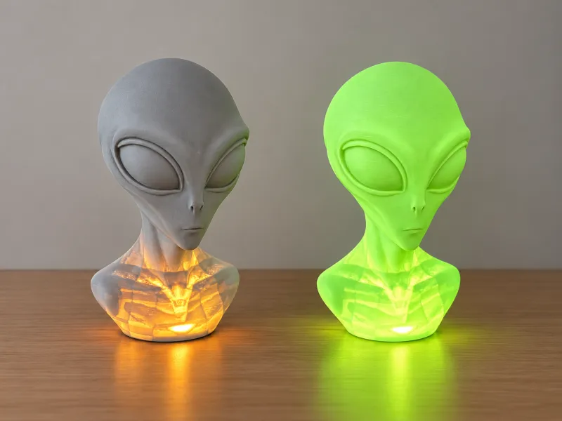 ALIEN BUST LAMP