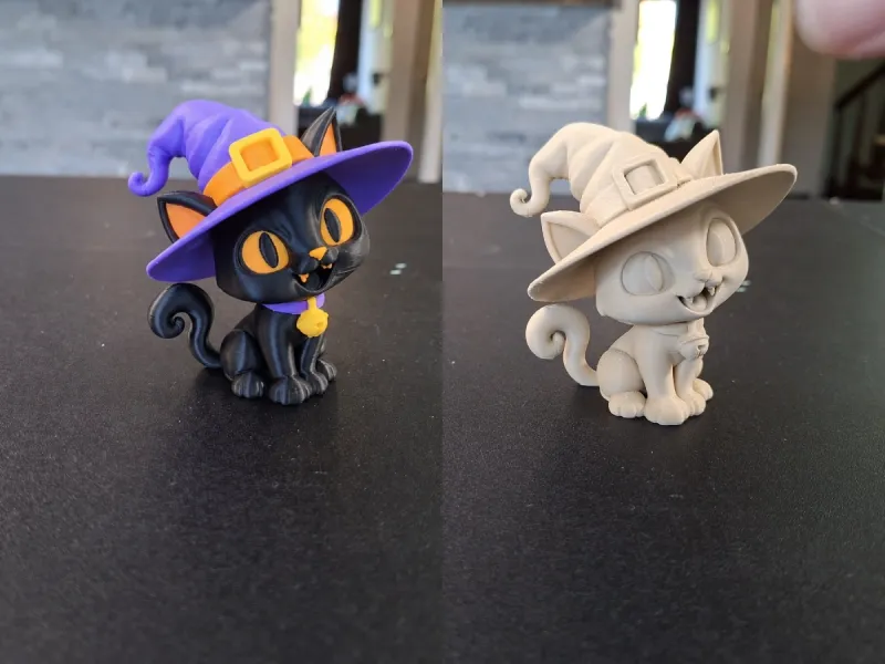 可爱女巫猫——神奇的万圣节伙伴！