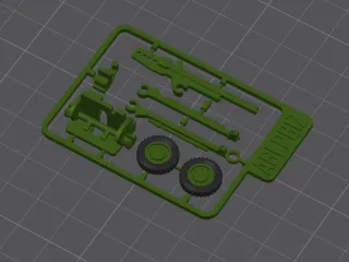 37mm Gun M3 for the Jeep Kit Card