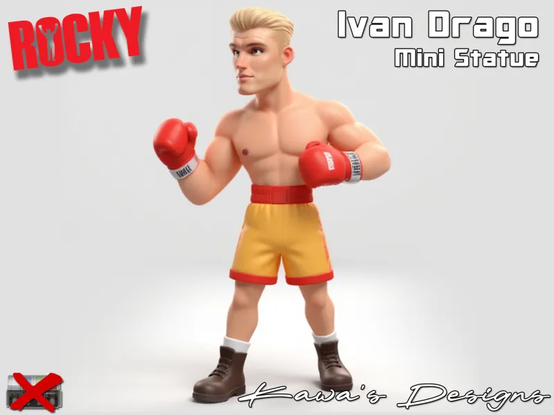 Ivan Drago Mini Statue