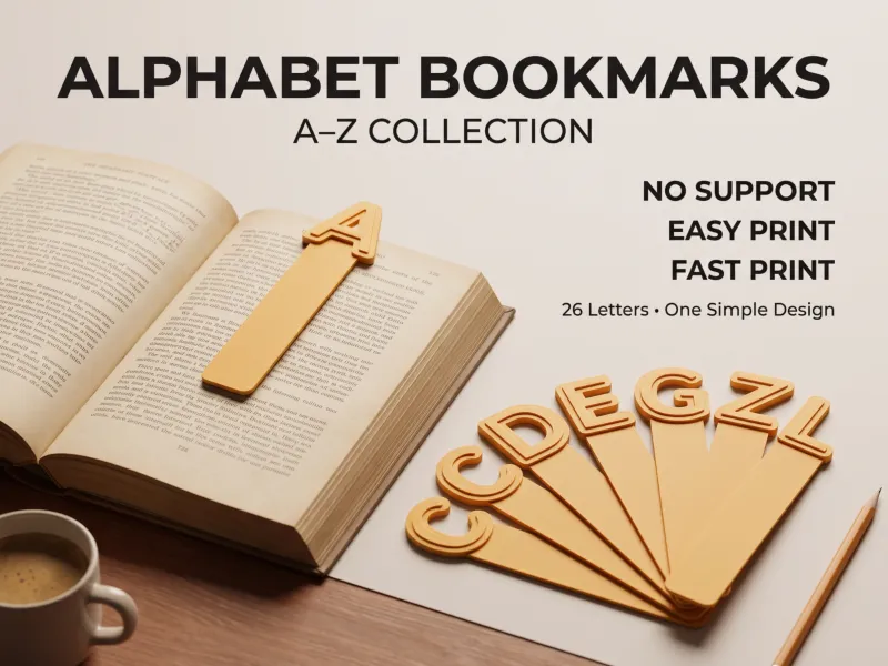 02 | Bookmark Series | Alphabet | A-Z 🔤 Segoe UI