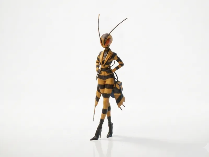Bee Girl Figurine Female Character 3D Printable