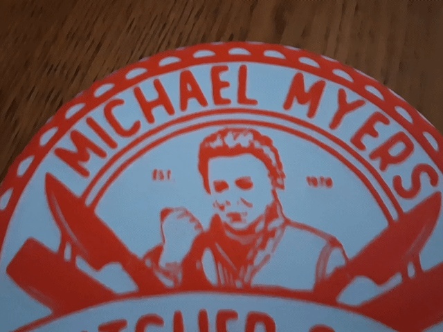 Halloween Michael Myers Butchers Shop Sign