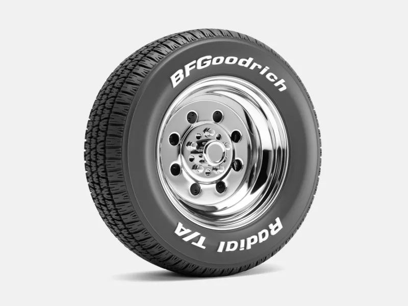 15x8 Weld Draglite Wheel, BFGoodrich Radial Tire, 245/60