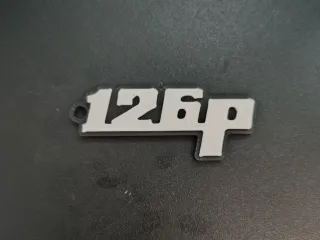 Keychain Fiat 126p logo