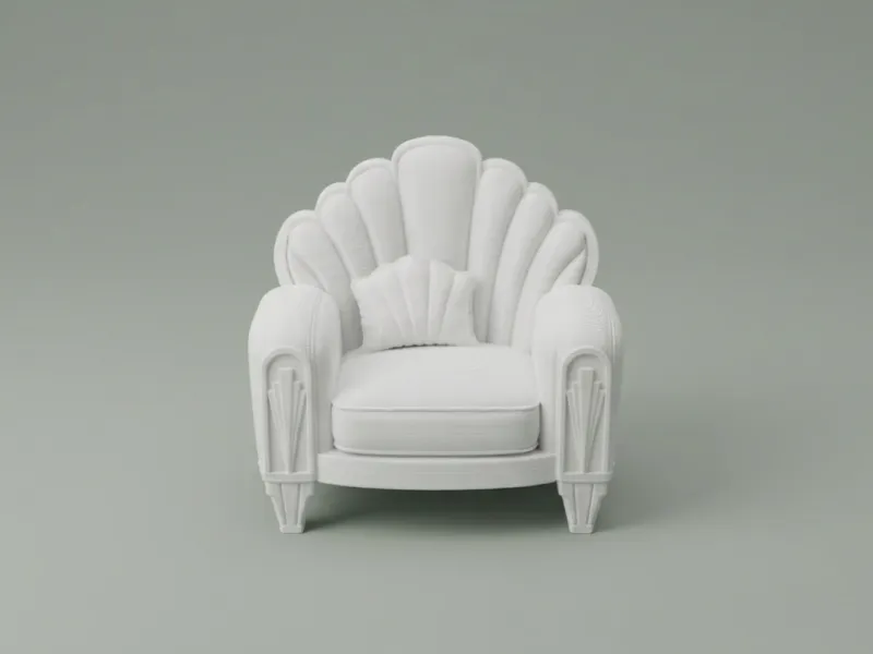 Poltrona Art Déco a Conchiglia – Mobili Eleganti