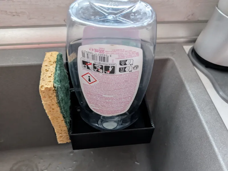 washing-up liquid and sponge holder for Blanco brand sink