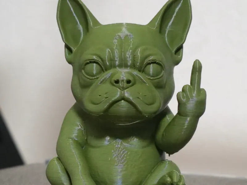 sitting rude bulldog