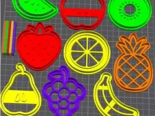 fruit  Cookie Cutter Set – 3D Printable STL for Baking