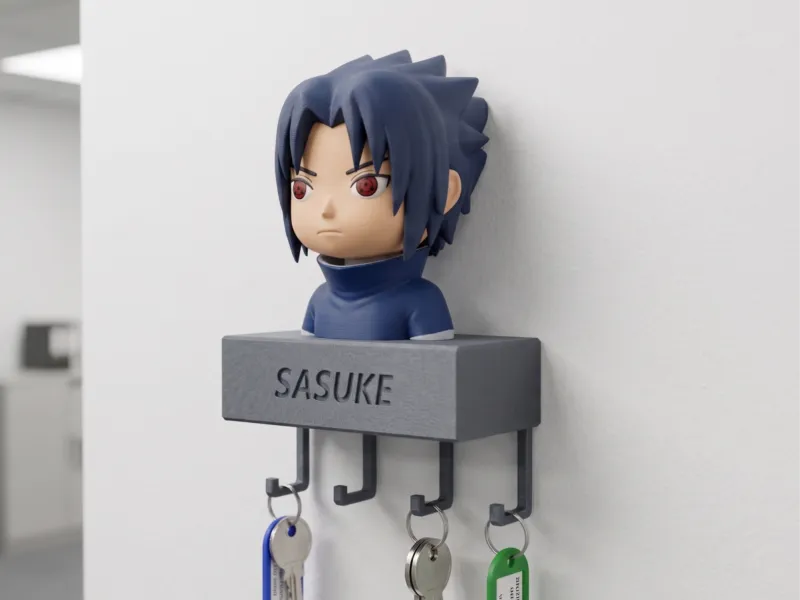 Soporte para Llaves Estilo Funko de Sasuke Uchiha