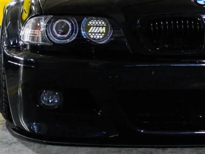 BMW 3er E46 2-tlg. Waben-Scheinwerferdekor