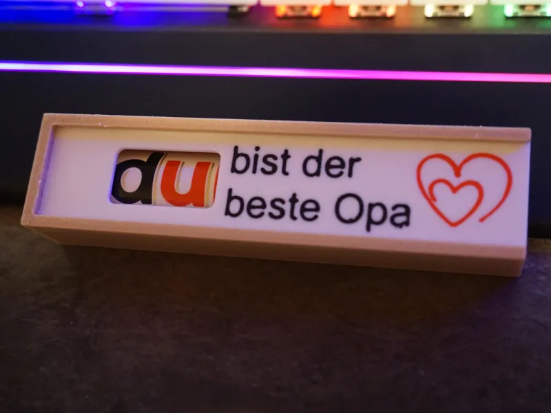 DUplo Geschenk Box Opa | Geburtstagsgeschenk mit Riegel