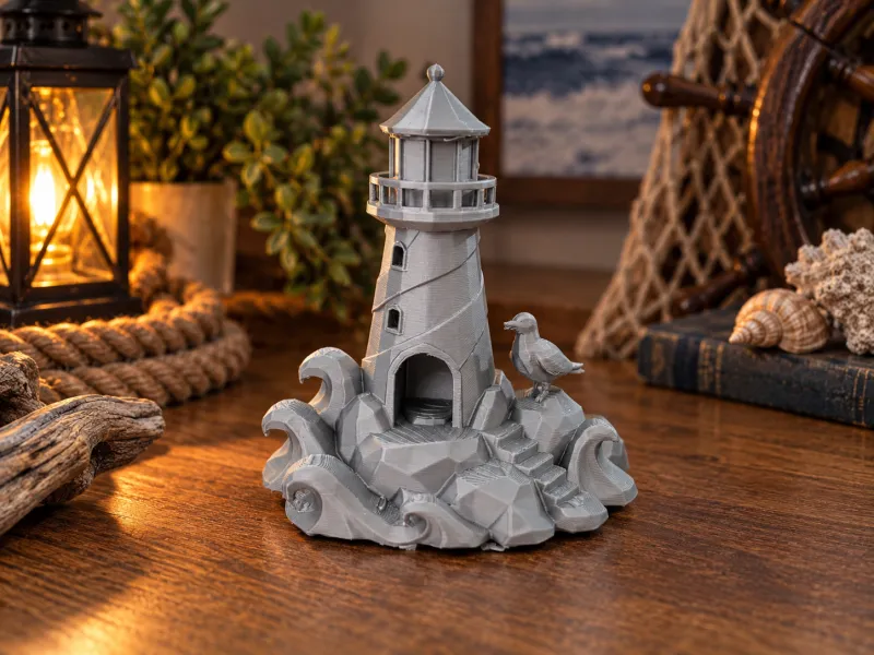 Vuurtoren aan zee – Kustvuurtoren decor